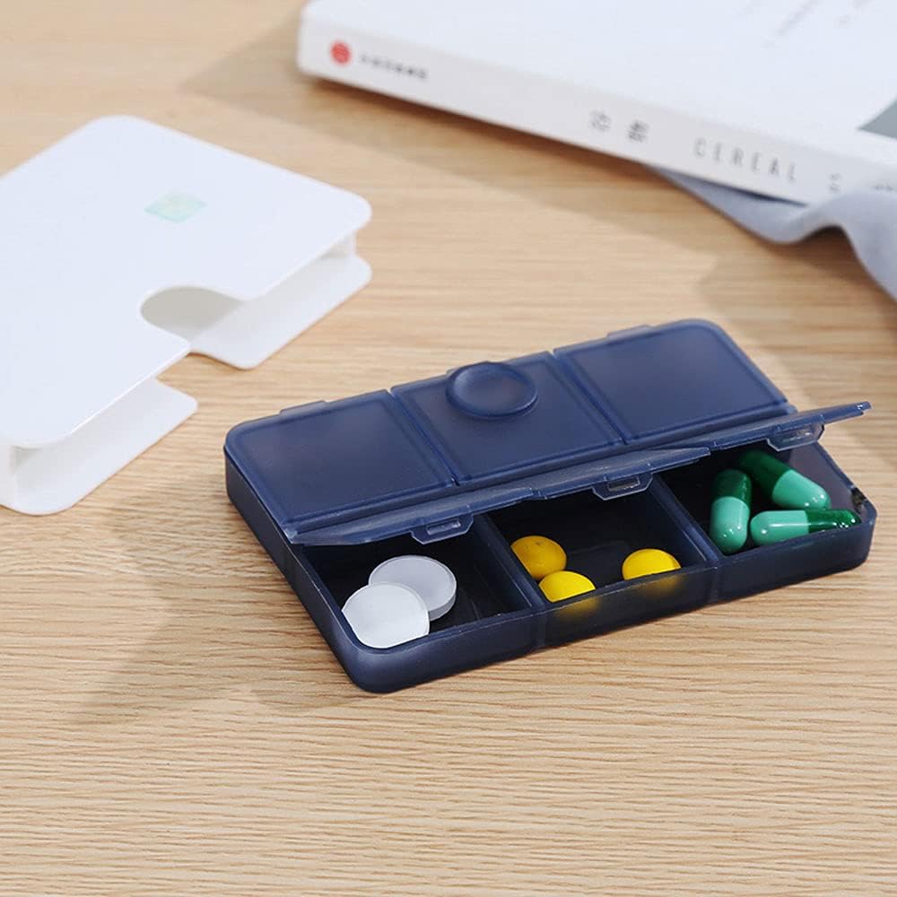 Weekly Pill Box, Small Medicine Carry Holder, Portable Pill Box