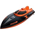 POCO DIVO Exceed-33 RC Racing Boat 20kmph Q2 Genius High Speed Yacht Capsize Recovery Outdoor Pool Lake Electric Watercraft 2.4Ghz Trigger Remote Controlled for Kids & Adults