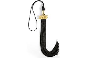 JANETIHUI 2025 Tassel Graduation, Graduation Tassel 2025, 9" Size with 2025 Year Charm, Premium Silk Thread & Metal Charm, Commemorative Keepsake for Class of 2025 (Black)
