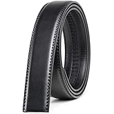 Founders & C Mens Leather Ratchet Belt Strap Only 1 3/8" Without Buckle,Replacement Strap Suitable for 40MM Slide Buckle