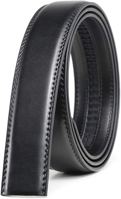 leather ratchet belt without buckle
