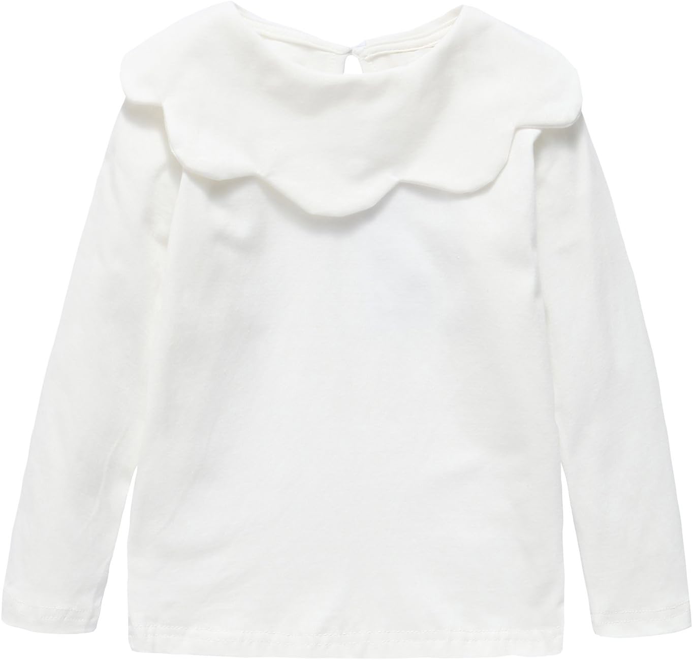 Baby Toddler Girl Tops Shirt, Cotton Bottom Long Sleeve Tees Size,Beige,98cm (24-36M)