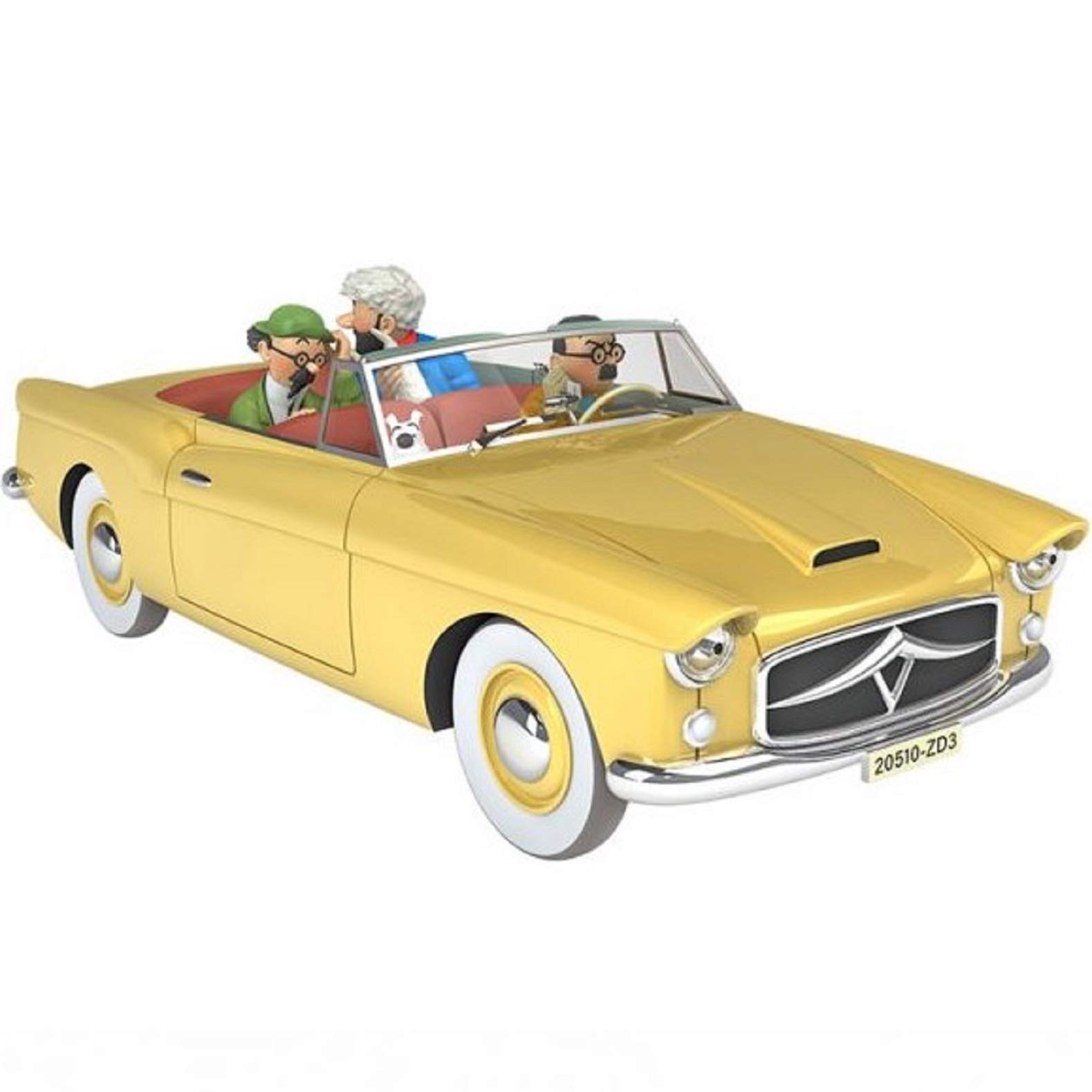 Tintin Convertible Bordurian car - 1/24 Model Car