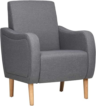 Vidaxl Fauteuil En Tissu Gris Clair Taille Unique Amazonfr