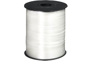 ZOOYOO 500 Yards White Crimped Curling Ribbon Balloon String Roll Balloon Curling Ribbon for Decoration Balloon Accessories