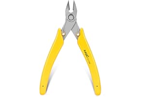KATA 5.5 Inch Stainless Steel Wire Cutter Micro Flush Cutters, Precision Side Cutter Plier Sprue Cutting Snip for Electronics