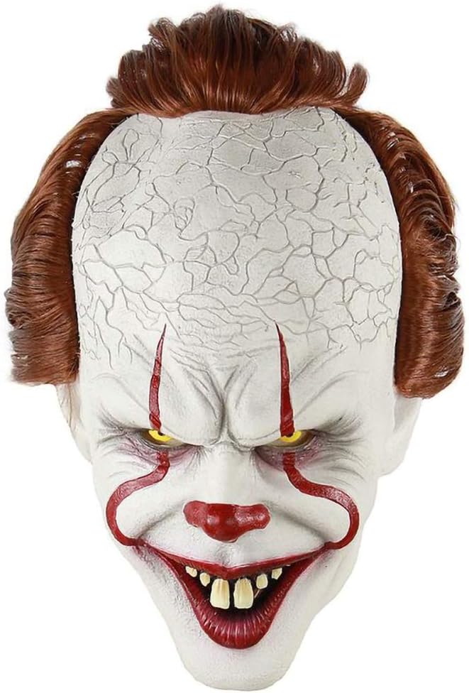 Clown Mask Stephen King's It Mask Pennywise Horror Clown Joker Mask Halloween Cosplay Costume Props