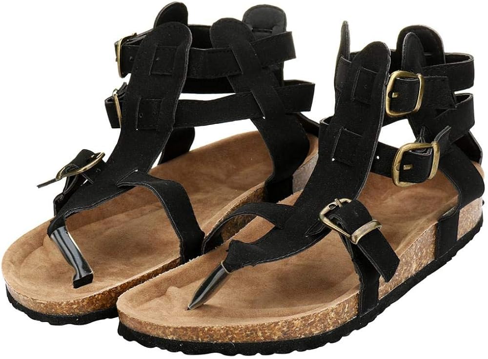 faux leather platform sandals