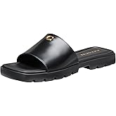 COACH womens Florence Leather Sandal