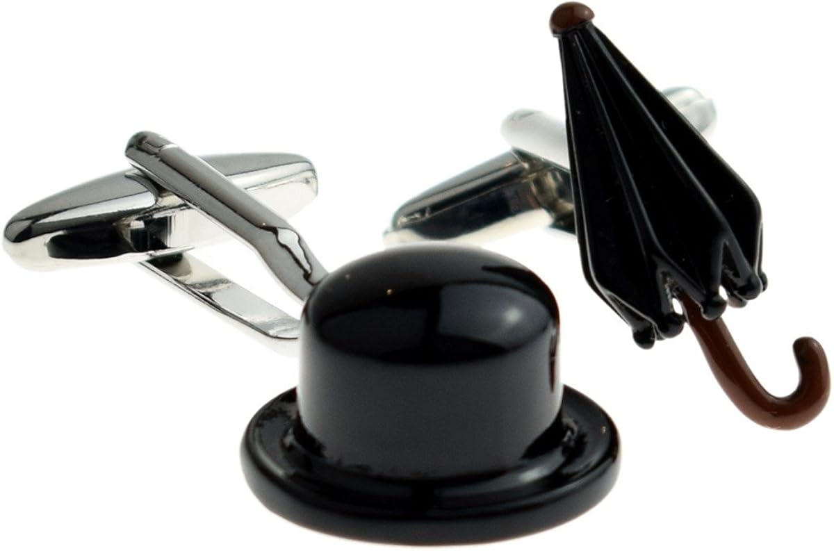 bowler hat cufflinks