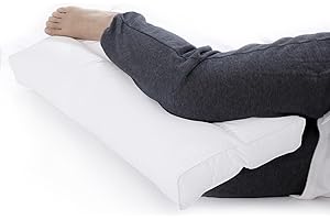 BALAPET Knee Pillow for Side Sleepers, Breathable 100% Cotton Cover Pillow Between Legs for Aligns Spine, Supportive Leg Pillow for Pregnancy Relieves Pressure Hip & Leg Elevation