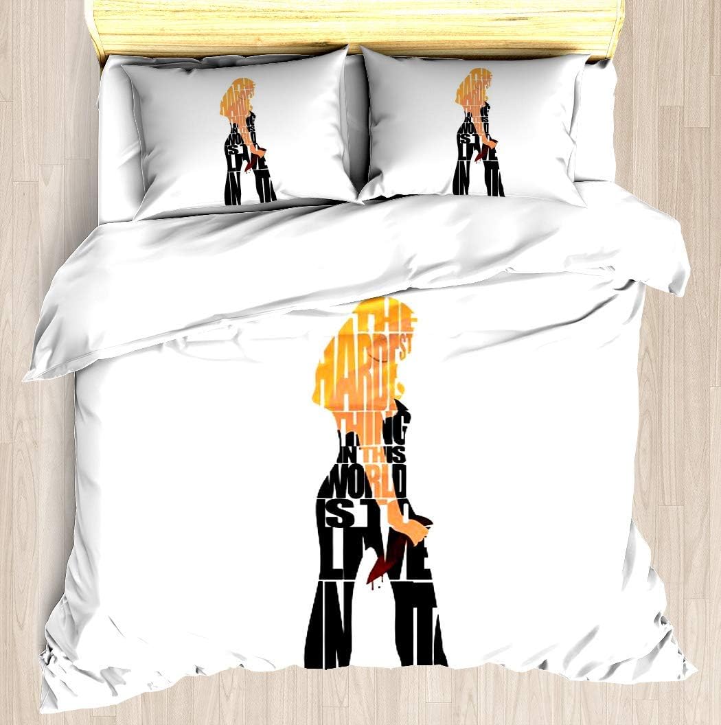 YZBEDSET Soft Print Duvet Cover Set,Buffy The Vampire Slayer,3 Piece Bedding Set with 2 Pillow Shams,Full/Queen Size