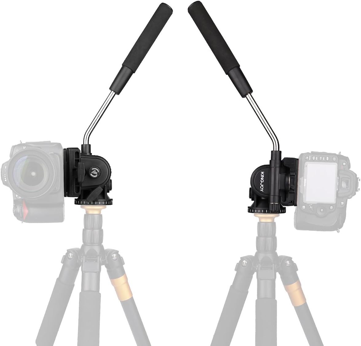 Fluid Head, pangshi VT-1510 Video Camera Tripod Head Fluid Drag Pan Tilt Head with 1/4” Quick Release Plate for Canon Nikon Sony DSLR Cameras Camcorder Shooting Filming : Camera & Photo