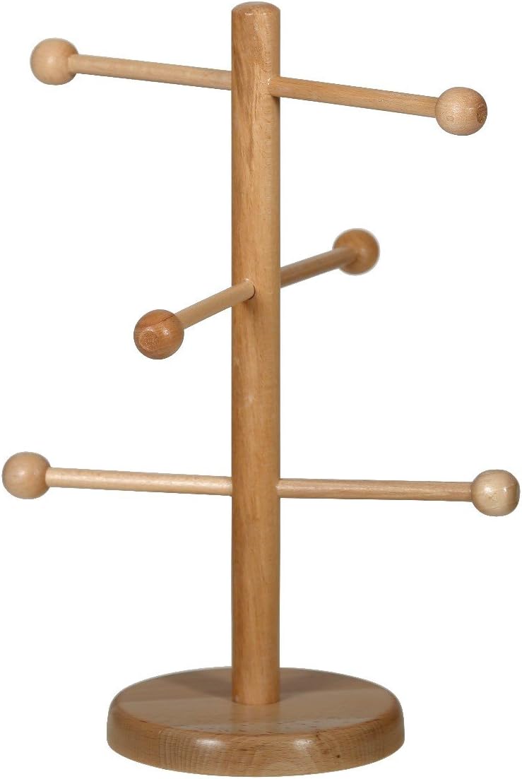 Bütic Holz Brezelbaum, Brezelständer, Gebäckständer aus Buche, Verschiedene Modelle, Artikel:Höhe 37cm