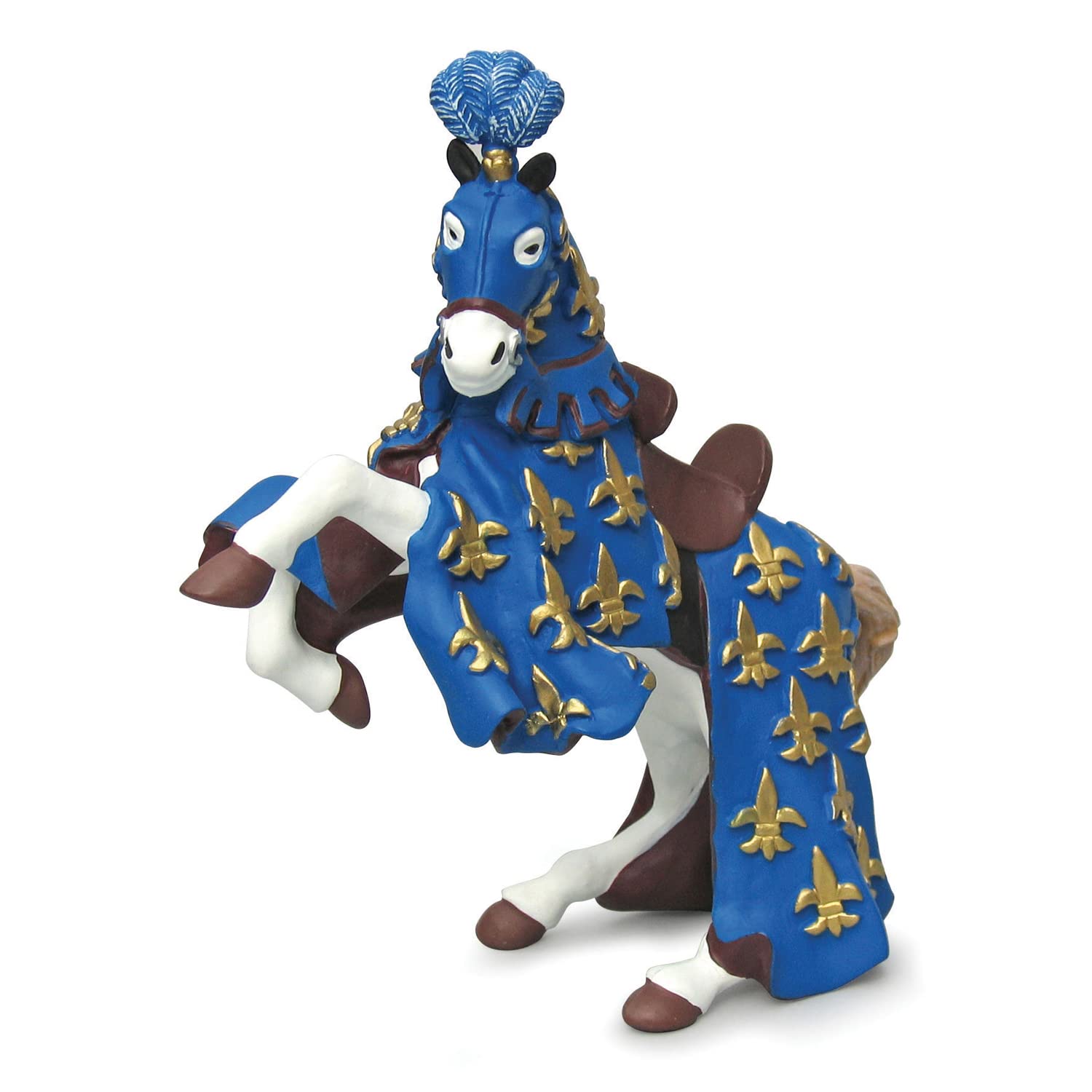 Papo 39258 Blue Prince Philip horse MEDIEVAL-FANTASY Figurine, Multicolour