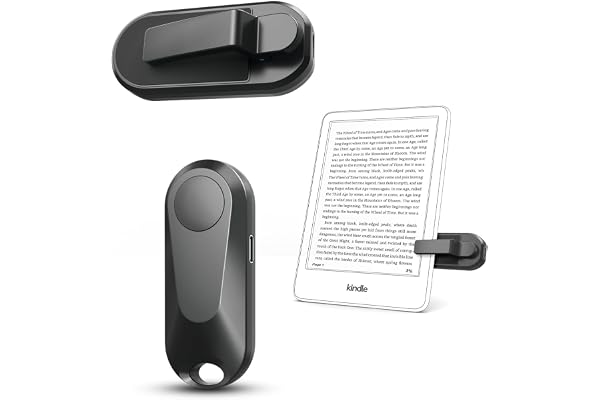 DATAFY Remote Control Page Turner for Kindle Paperwhite Oasis Kobo eReaders | Camera Camcorder Remote Controls, Page Turner Clicker for ipad Tablets Reading Novels with Wrist Strap Storage Bag