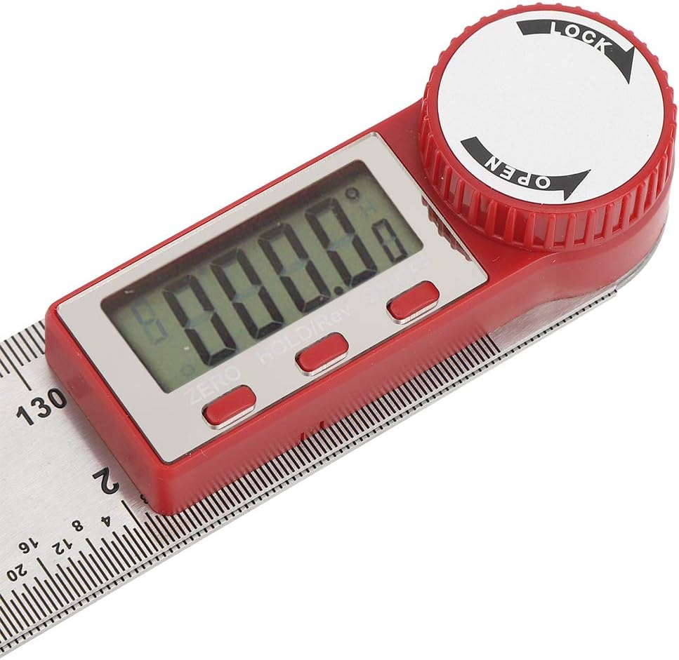 Digital Angle Ruler 0200mm LCD Display Electronic Angle Measuring