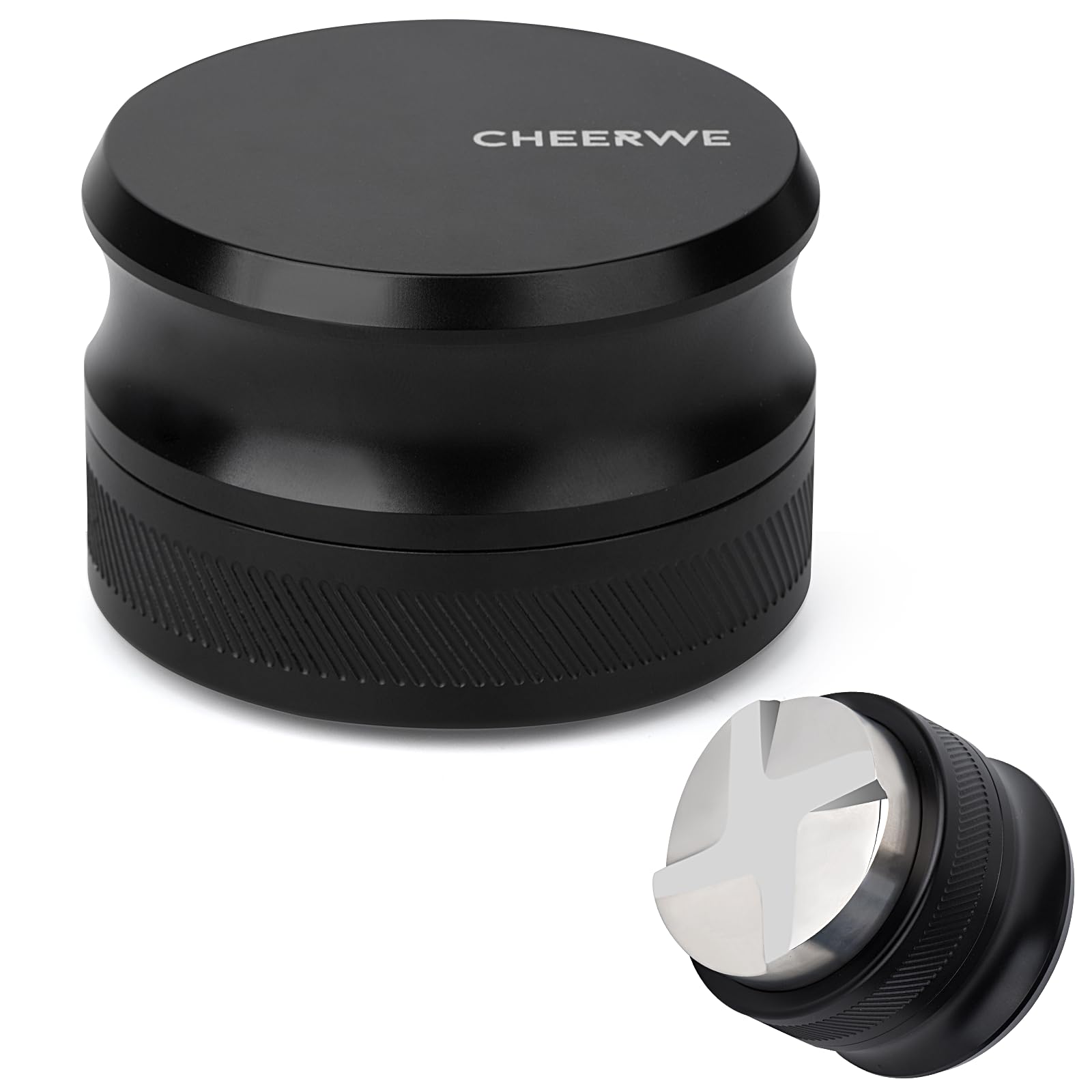 Photo 1 of Cheerwe 54mm Espresso Distribution Tool, Gravity Coffee Distributor,Adjustable Depth Espresso Tool, Barista Espresso Accessories, Compatible with 54mm Portafilter