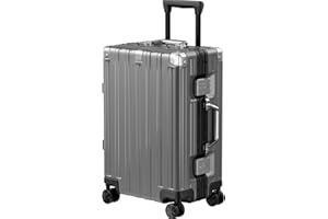 Krute Carry On Luggage PC+ABS Aluminum Frame Zipperless Luggage Lightweight Hardshell Suitcase with TSA Lock Spinner Wheels 2