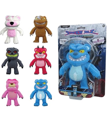 ZOMBIE BEAR 青 未開封 SUNNY, Stretchapalz, Bonecos Elásticos, Evil Bears, Pacote Sortido