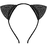 Ds. DISCTINCTIVE STYLE Glitter Fancy Cat Ears Headband for Girls Party Cosplay Dressup