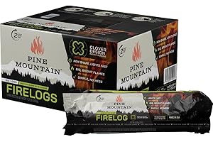 Pine Mountain Traditional Firelog, 2-Hour Burn Time, 1 Log