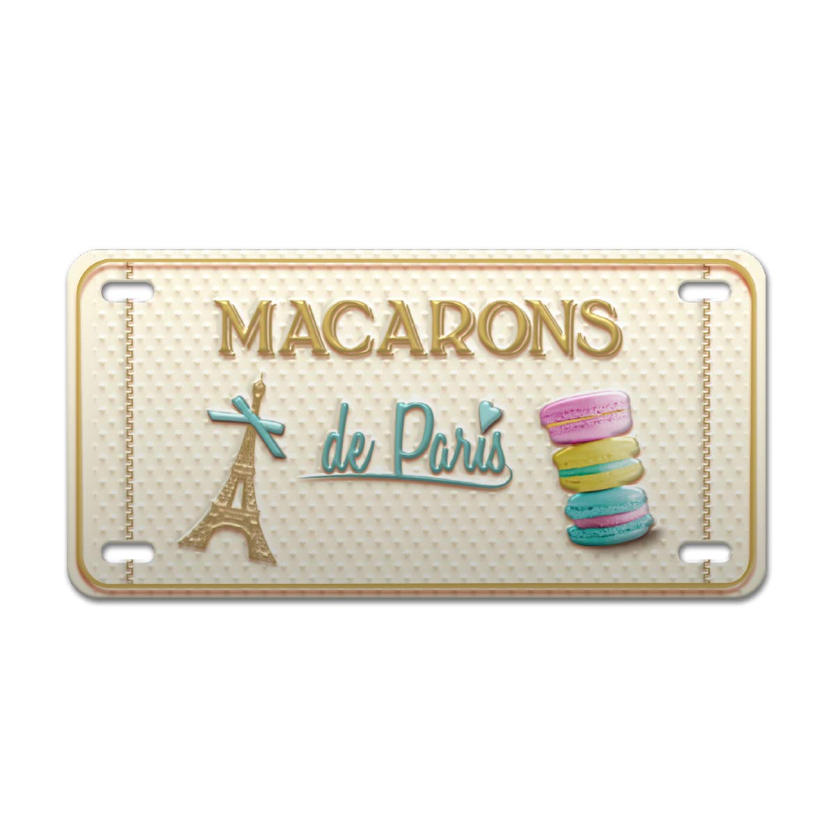 Enesco Home Decoration Plate Macaroon De Paris, Multicoloured, Unique