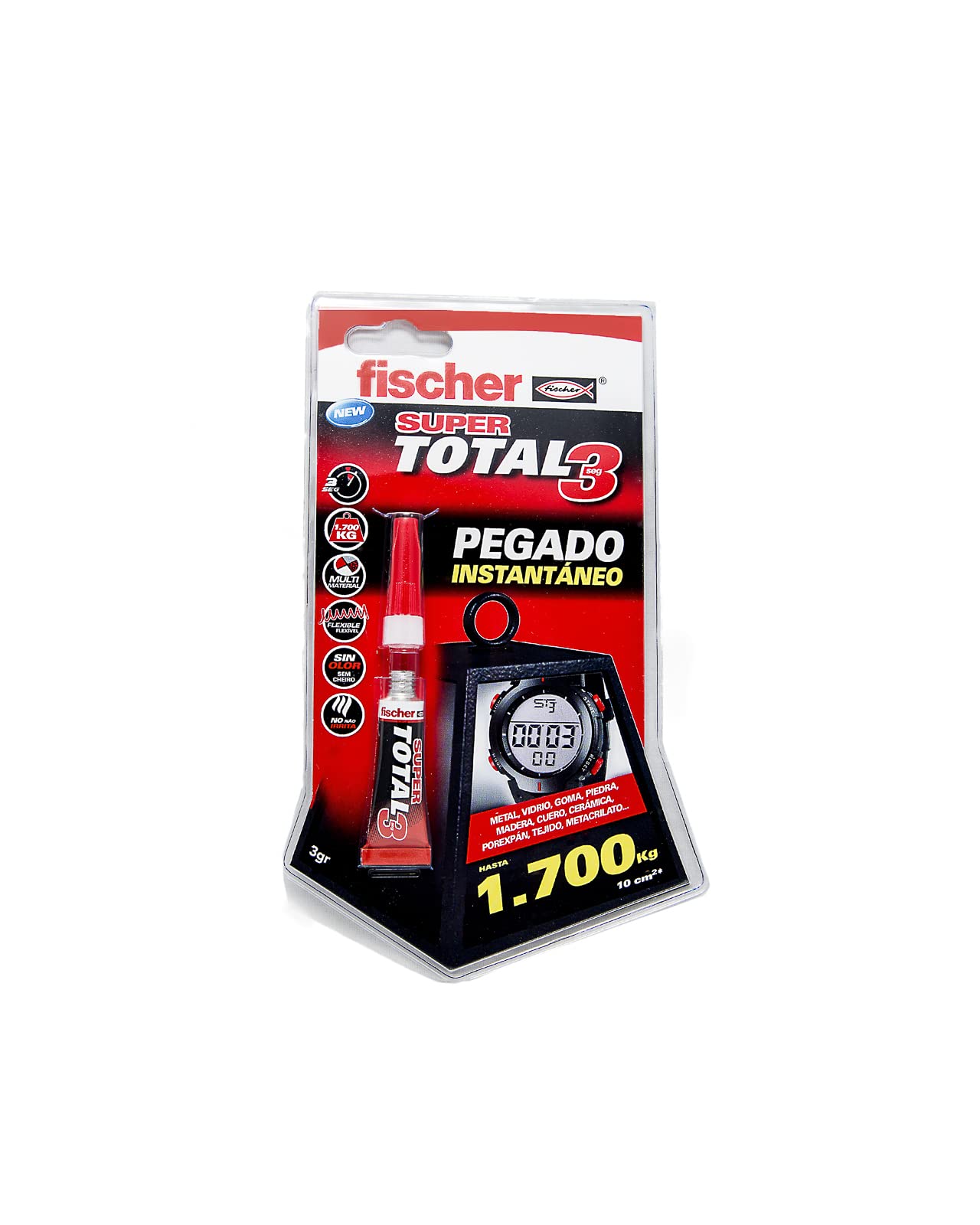 fischer - Universal Contact Glue, Extra Strong Furniture and Fabric Adhesive, 3 g