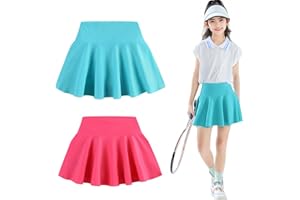 Babymine 2 Pack Toddler Skirts Little Girls Tennis Skorts Athletic Golf Skorts