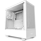 NZXT H5 Flow Compact ATX Mid-Tower PC Gaming Case – High Airflow Perforated Front Panel – Tempered Glass Side Panel – 2 x 120