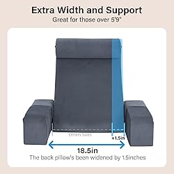 ENITYA Reading Pillow with Arms for Bed