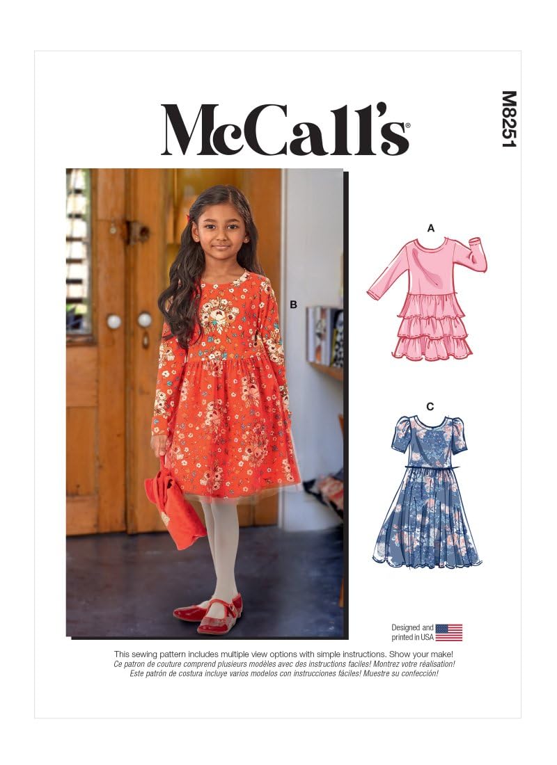 McCall's Sewing Pattern M8251CCE Child/Girl Dress