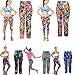 Shensee Women High Waist Fitness Yoga Sport Pants Printed Stretch Leggings