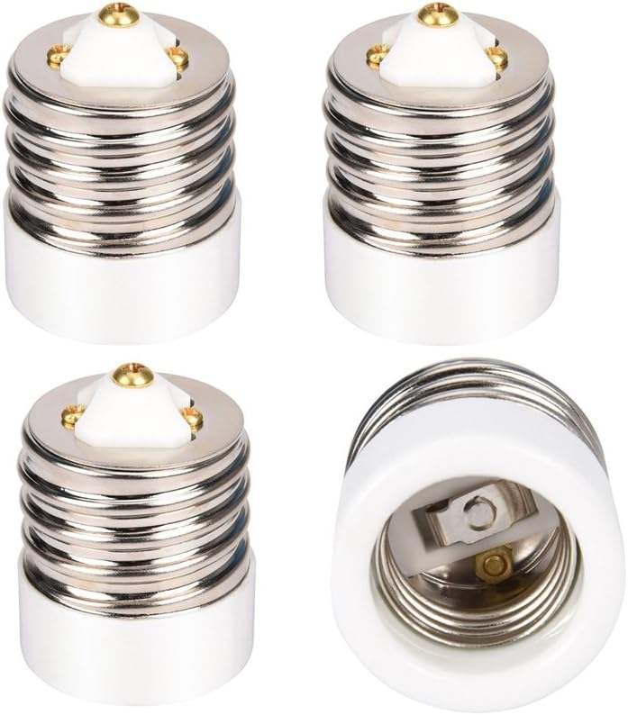 E Simpo 4 Pack E40 To E27 Adapter Ceramic 91g Pc Mogul Base To