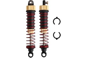 GDOOL 2 PCS Aluminum Alloy Shock Absorber Assembled Metal Shocks 9125 Upgrade Parts 25-ZJ03 LG-ZJ03 920-ZJ03 for 1:10 9125 9155 9156 RC Cars S920 S921 RC Trucks