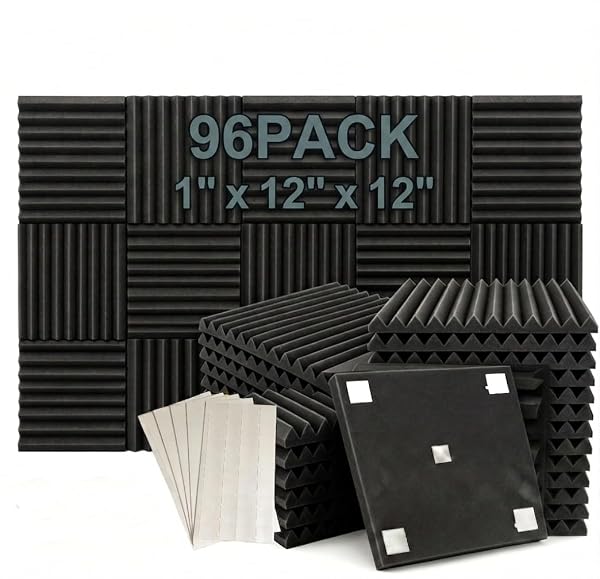 96 PACK MEDIUM SALE ACOUSTIC FOAM SOUNDPROOF FOAM(ACCOMPANIED...