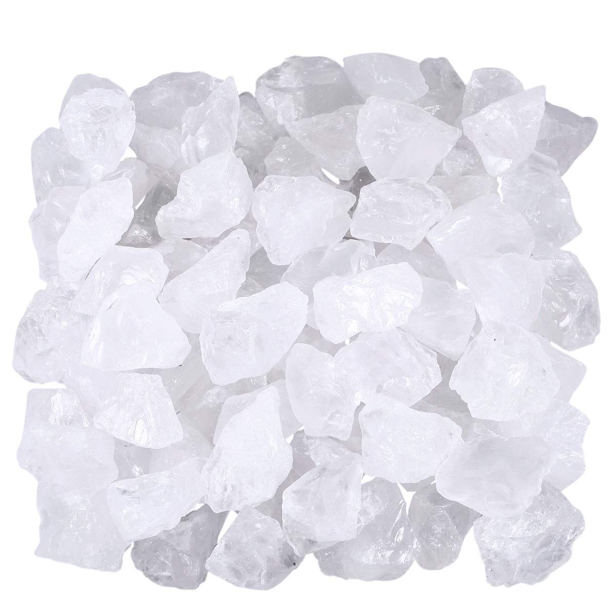 KYEYGWO Aquarium Natural Crystal Stones for Decoration, Decorative Stones and Gravel for Garden Vase Plant Pots Fish Tank 1 Pound