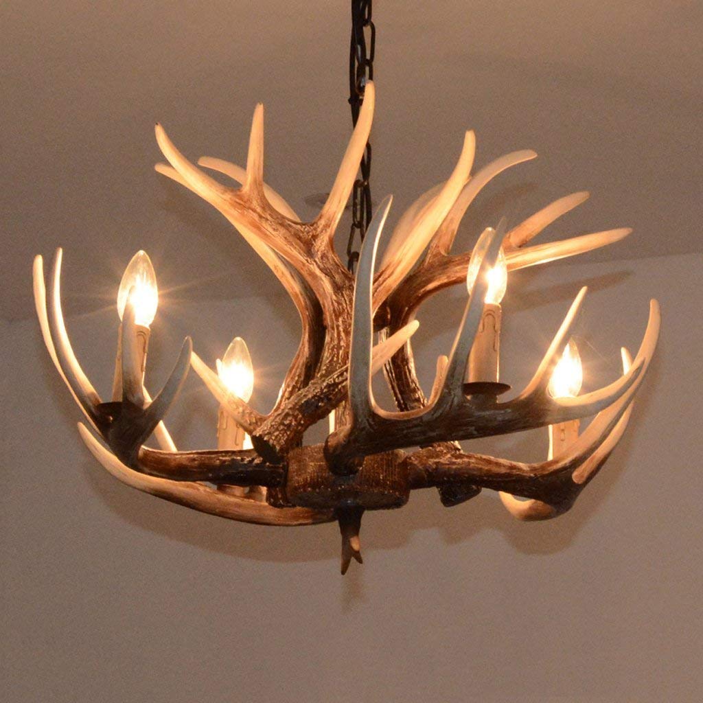 Chandeliers Chandelier Antique Bedroom Lights Antlers Light American