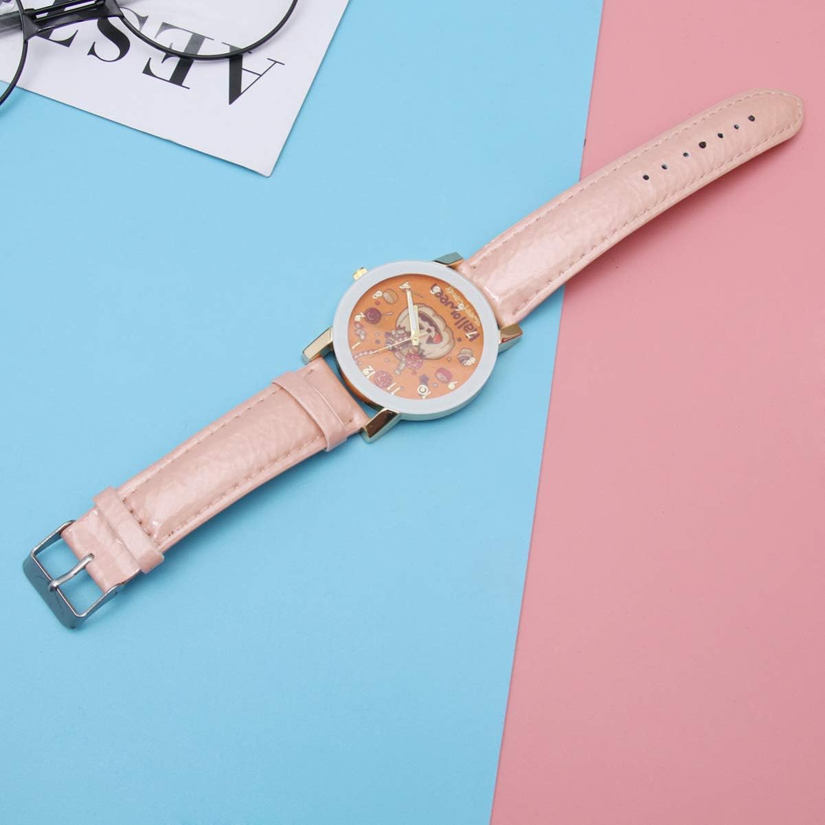Balacoo 1pc Women Wristwatch Fashionable Lucky Beautiful Scale Halloween Pumpkin Wristwatch Quartz Watch Elegant Watch Jewelry for Girls Ladies - Image 4
