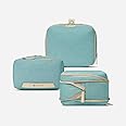 Nordace Travel Packing Organizers Set for Men and Women - 2x Packing Cubes & 1x Wash Pouch - Durable & Water Resistant (Aqua)