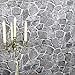 Yifely Grey Rock Stone Decorative Shelving Paper Vinyl Shelf Liner Living Room Wall Sticker Easy to Use 17.7inch by 9.8 Feet