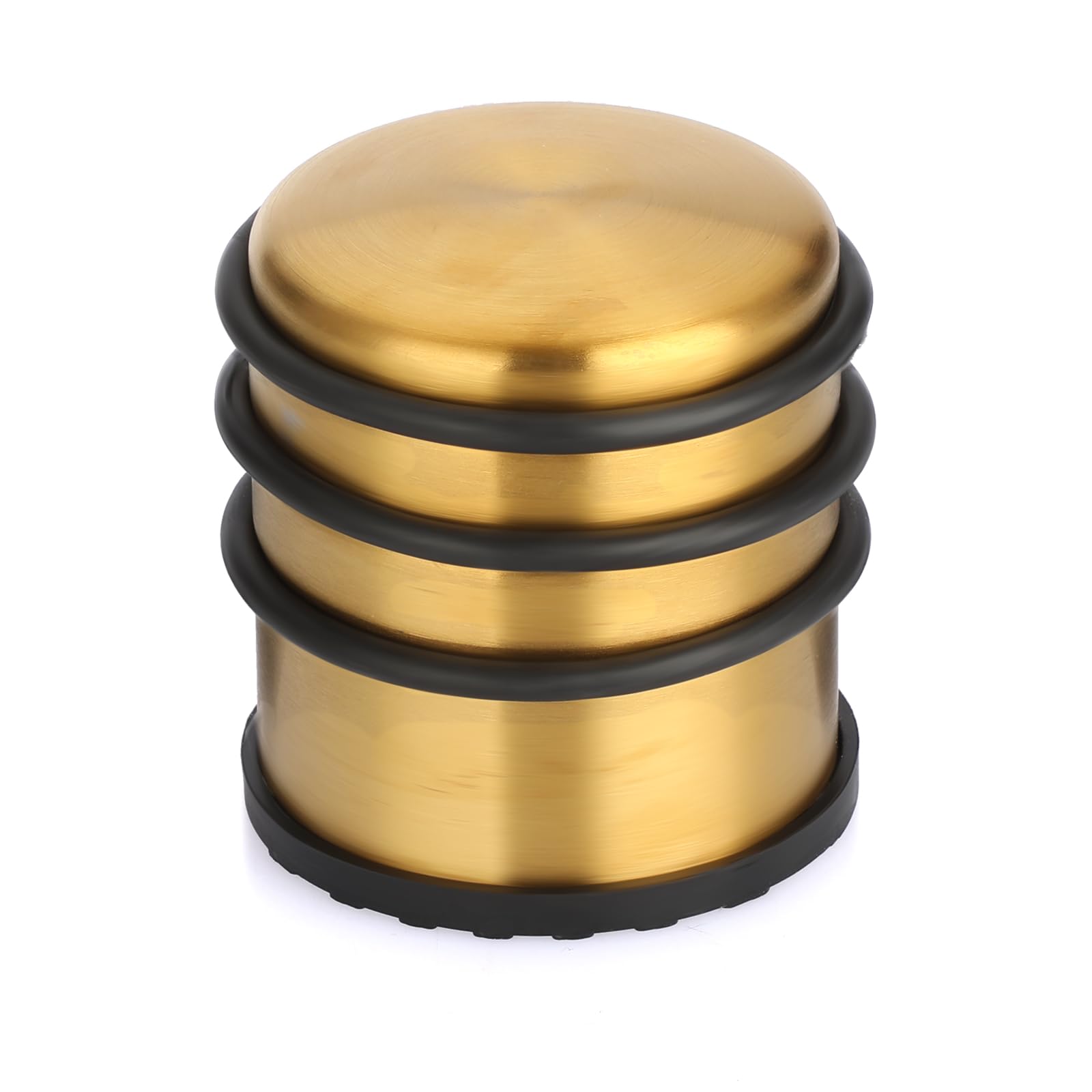 Photo 1 of Sumnacon Heavy Duty Floor Door Stopper No Drill - Durability Stainless Steel Door Stop with Anti-Skid Rubber - Contemporary Safety Doorstop for Home Office Commercial Industrial,Gold