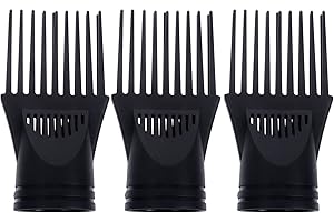 HEALLILY 3PCS/Set Hair Dryer Comb Attachment Professional Hair Dryer Comb Nozzle Hairdressing Styling Salon Tool for Barber S