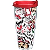 Tervis Made in USA Double Walled Ohio State Buckeyes Insulated Tumbler Cup Keeps Drinks Cold & Hot, 24oz, All Over