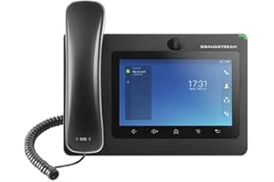 Grandstream GXV3370 IP Video Phone | 16 Lines, 16 SIP Accounts | 7-Inch Color Touch Screen | 802.11n Wi-Fi | Dual-Port Gigabit Ethernet with Integrated PoE