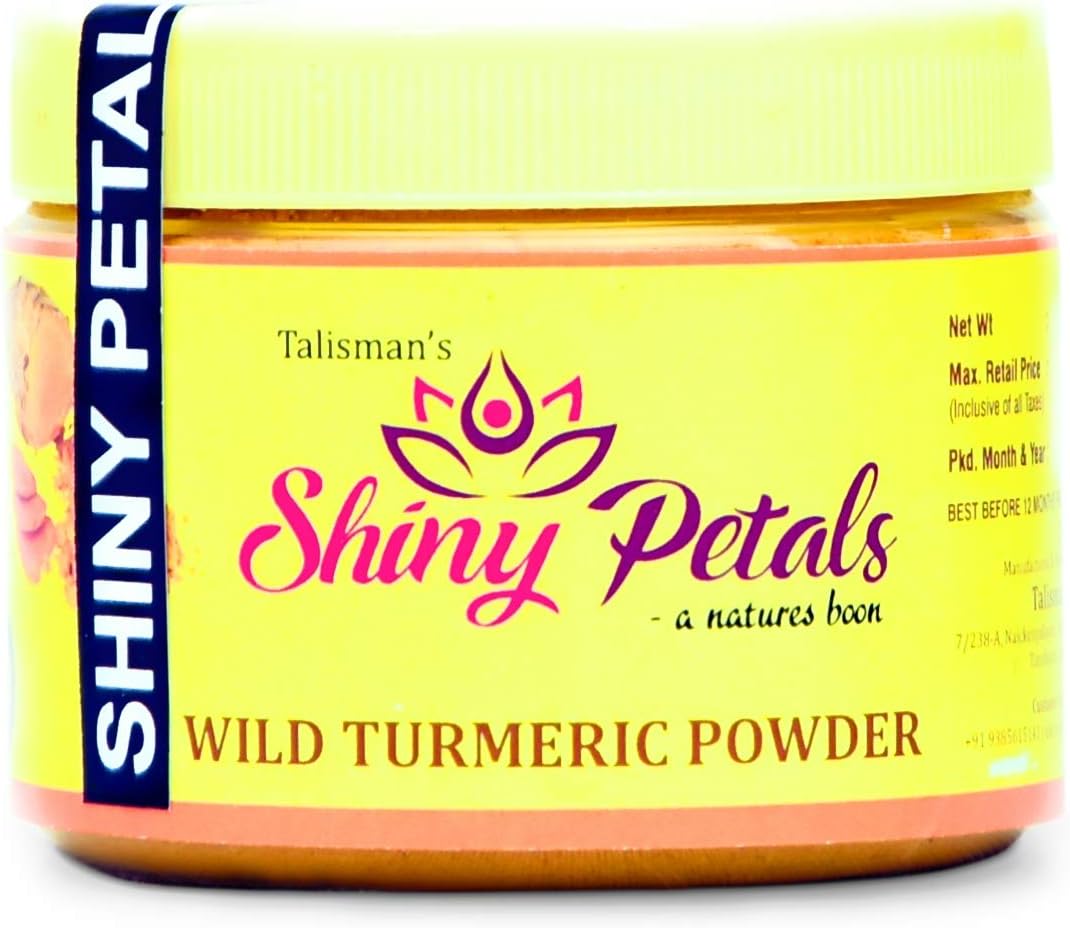 Shiny Petals Organic Wild Turmeric Powder/Jangli Haldi/Kasthuri Manjal 200gms