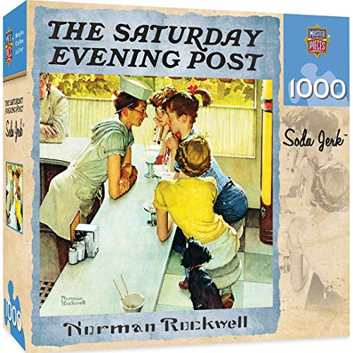 MasterPieces Norman Rockwell 1000 Puzzles Collection Soda Jerk 1000