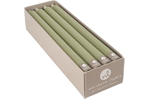 Northern Lights Candles Premium Tapers 12" 12PK - Sage Green - 72761