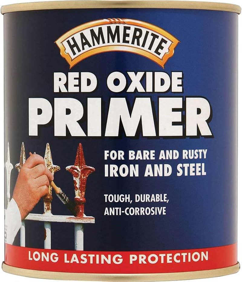 Hammerite Red Oxide Primer 500ml | Metal Primer for Rust Prevention