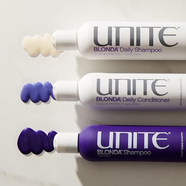 UNITE HAIR – BLONDA DAILY CONDITIONER – PURPLE FORMULA – MAINTAINS BLONDE, HYDRATES, PROTECTS, 8OZ
